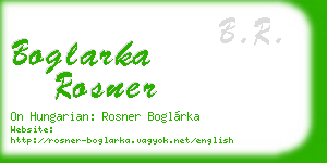 boglarka rosner business card