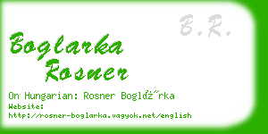 boglarka rosner business card